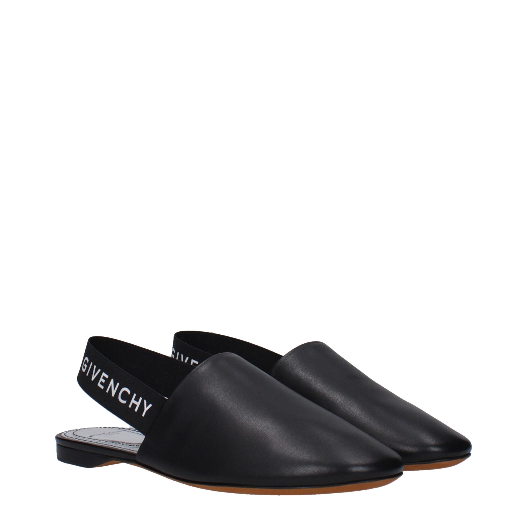 Givenchy Leather Black Slingback Mules