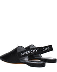 Givenchy Leather Black Slingback Mules