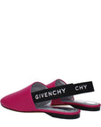 Givenchy Leather Fuchsia Pink Slingback Flat Sandals