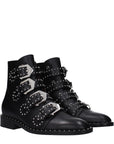 Givenchy Studded Black Leather Ankle Boots