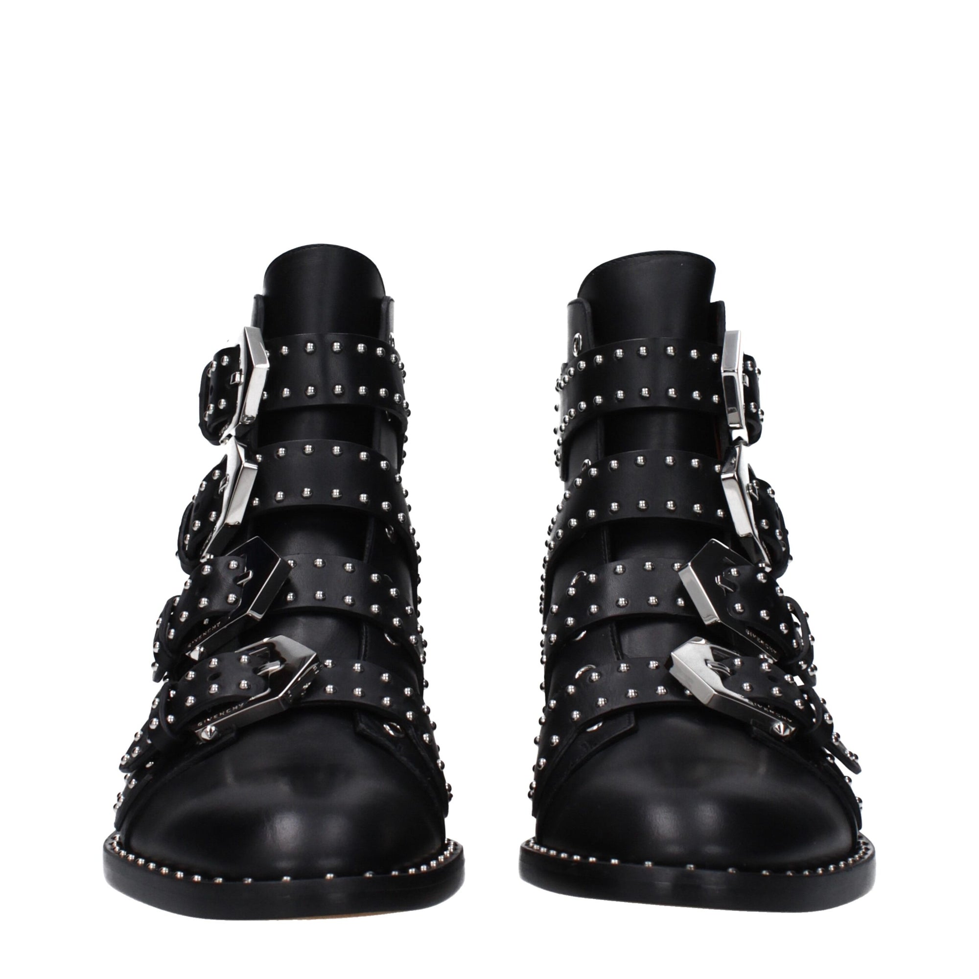 Givenchy Studded Black Leather Ankle Boots