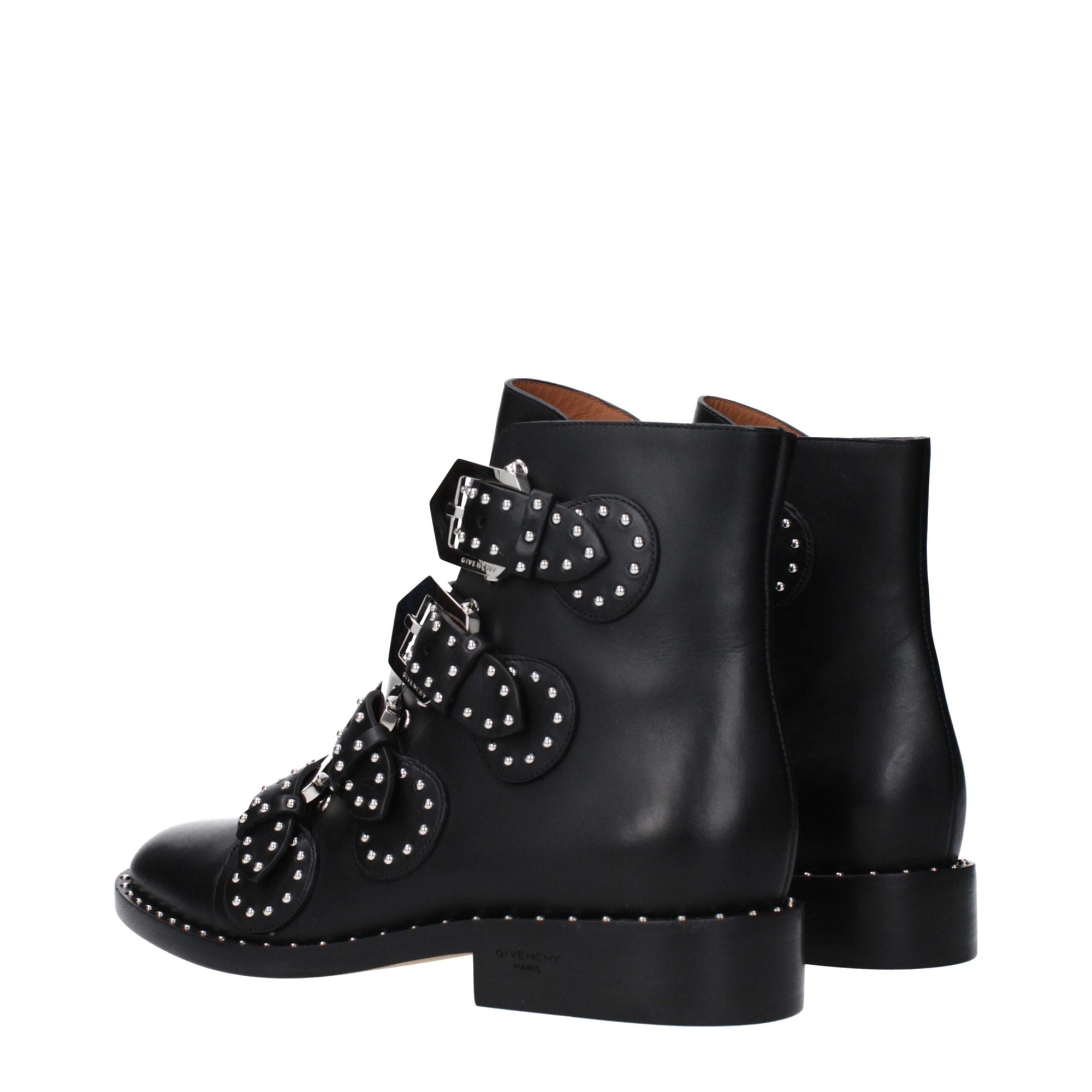 Givenchy Studded Black Leather Ankle Boots