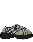Burberry Checked Fabric Slip-On Shoes