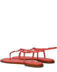 Christian Dior T-Bar Leather Sandals - Pink