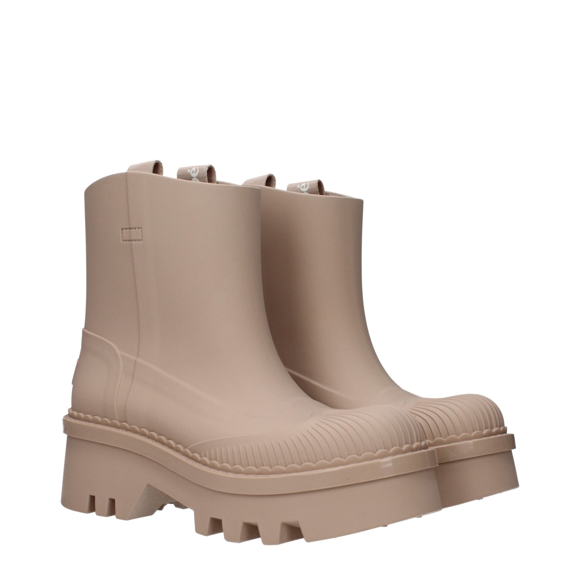 Chloé midi ankle rubber boots - pink