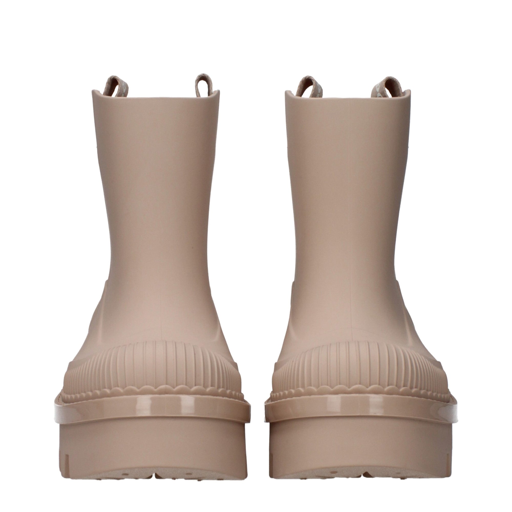 Chloé midi ankle rubber boots - pink