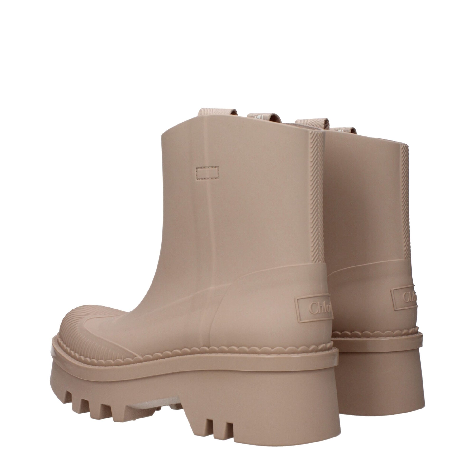 Chloé midi ankle rubber boots - pink