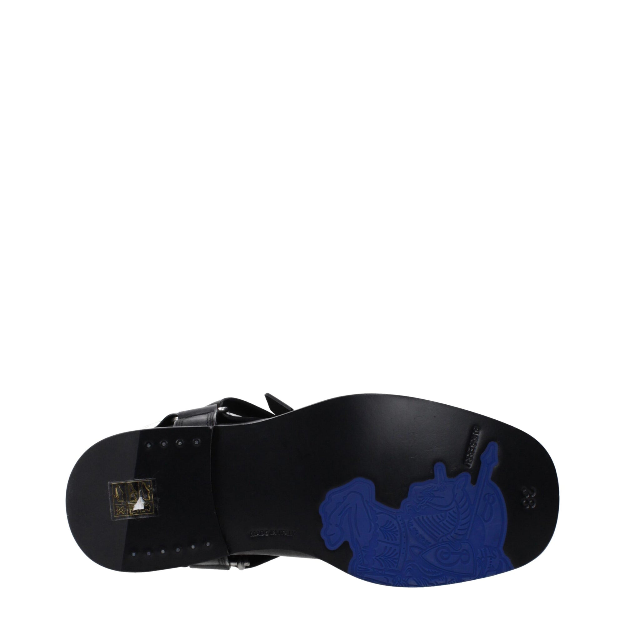 Burberry Black Leather Biker Boots