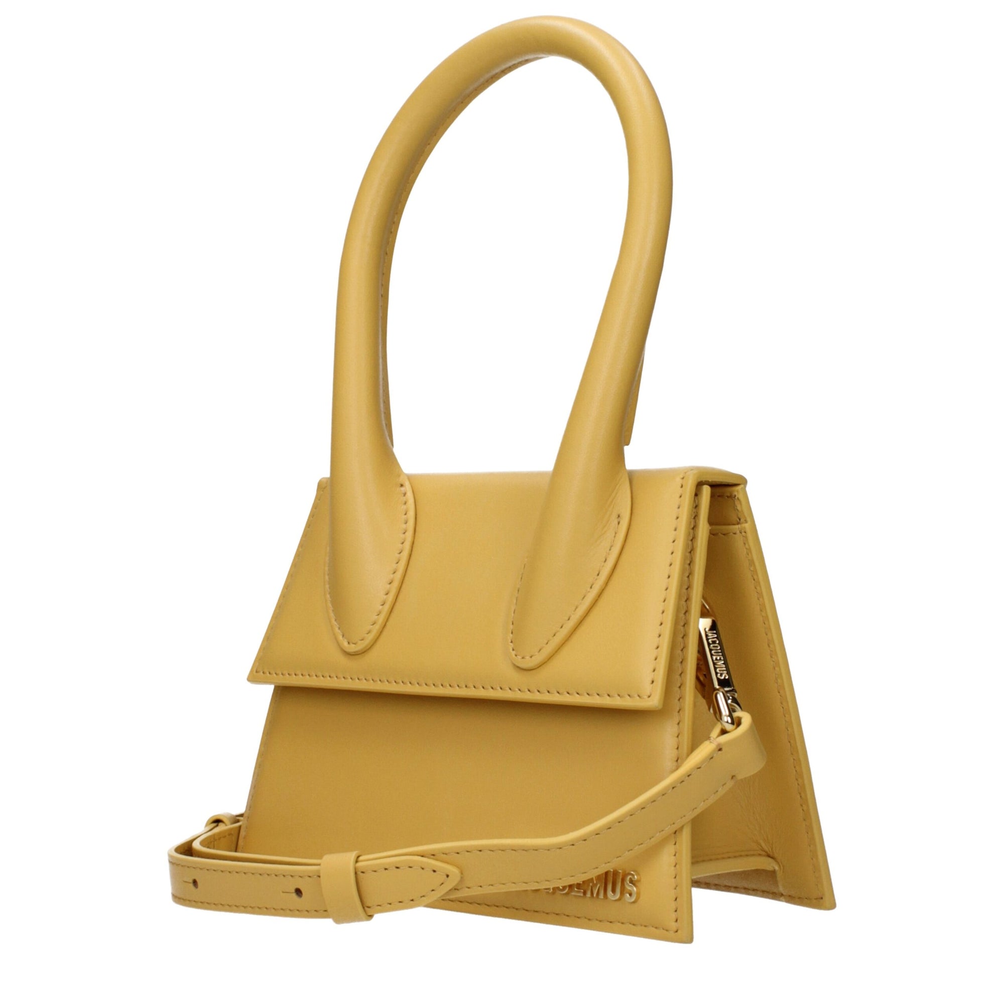 Jacquemus Yellow Le Chiquito Leather Handbag