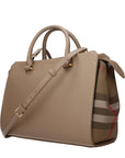 Burberry Small Leather Weekender Top Handle Shoulder Bag