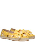 Miu Miu Floral Yellow Espadrilles