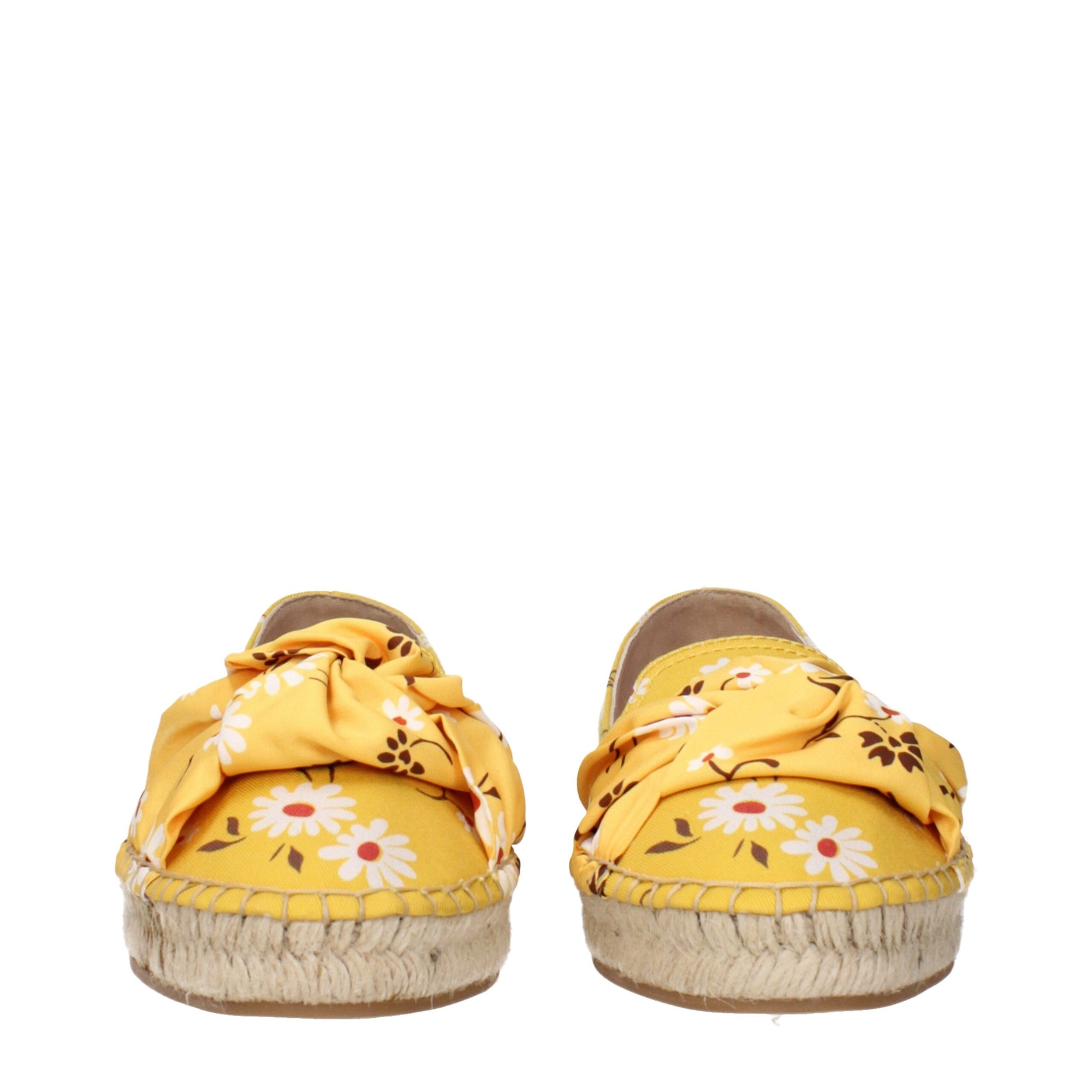 Miu Miu Floral Yellow Espadrilles