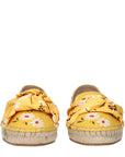 Miu Miu Floral Yellow Espadrilles