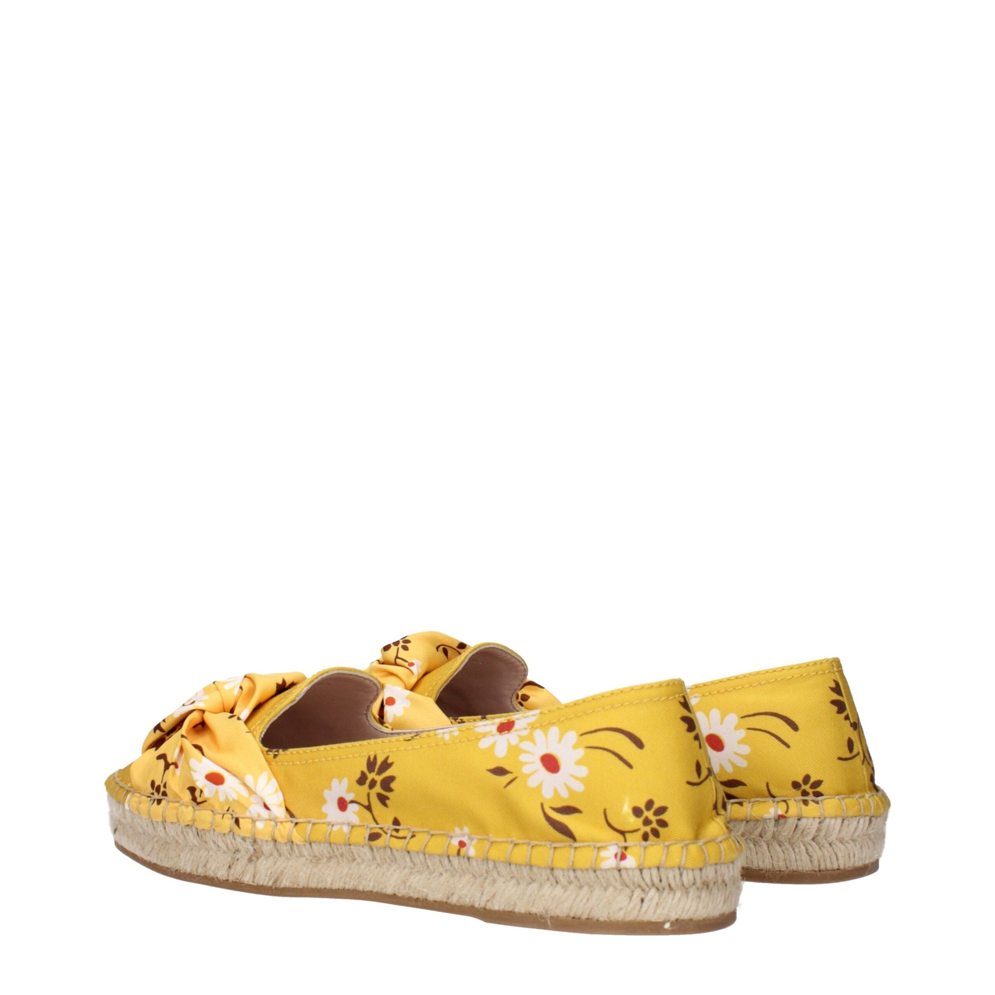 Miu Miu Floral Yellow Espadrilles