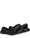 Miu Miu Black Leather Knot Ballet Flats
