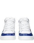 Celine White Leather High Top Sneakers
