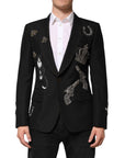 Dolce & Gabbana Embellished Suit Blazer - Black