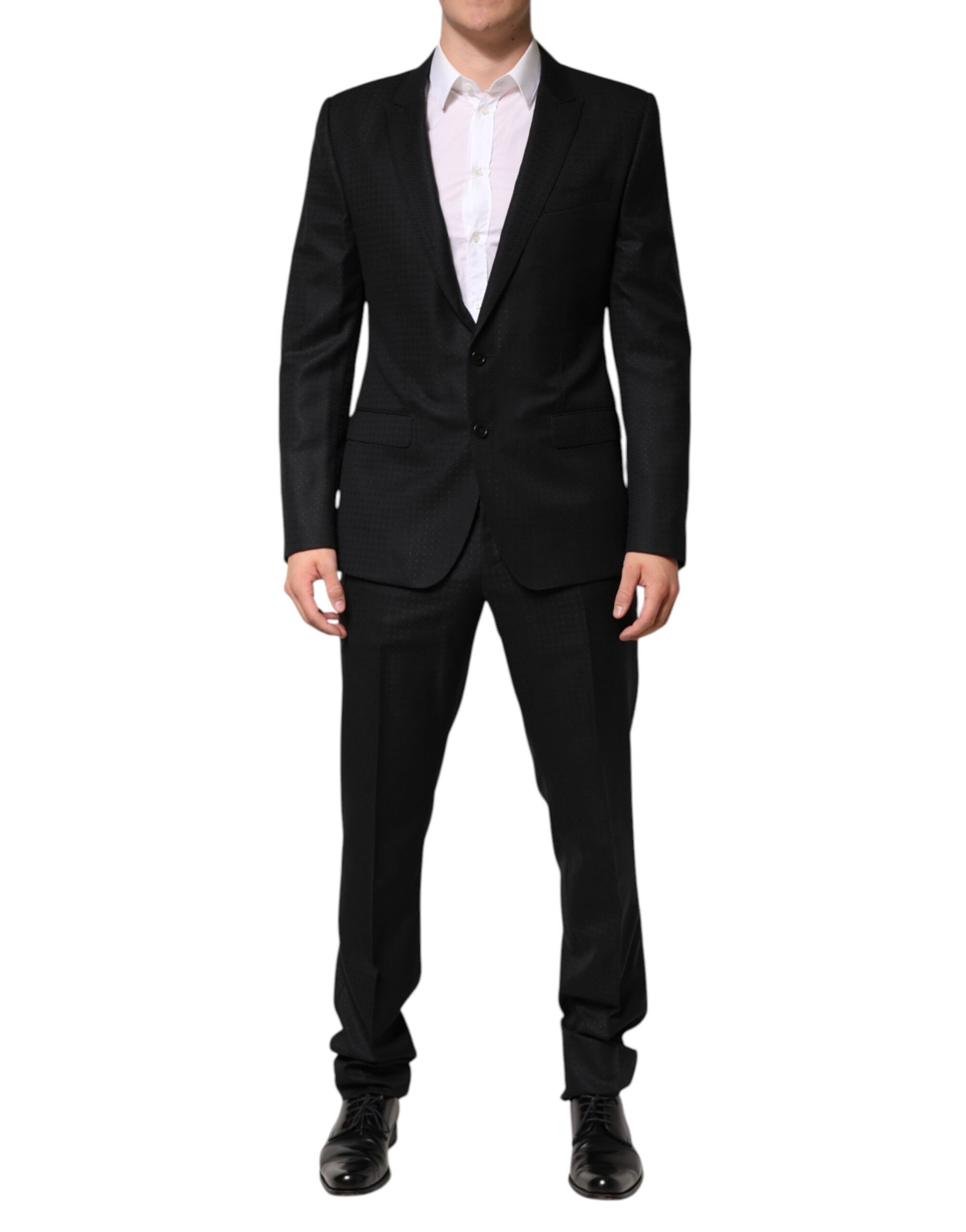 Dolce & Gabbana Jacquard 2-Piece Suit - Black