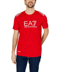 EA7 By Emporio Armani Logo Cotton-Blend Athleisure T-Shirt - Multiple Colors