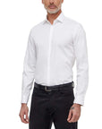 Calvin Klein Cotton-Rich Classic Collar Shirt - 2 Shades