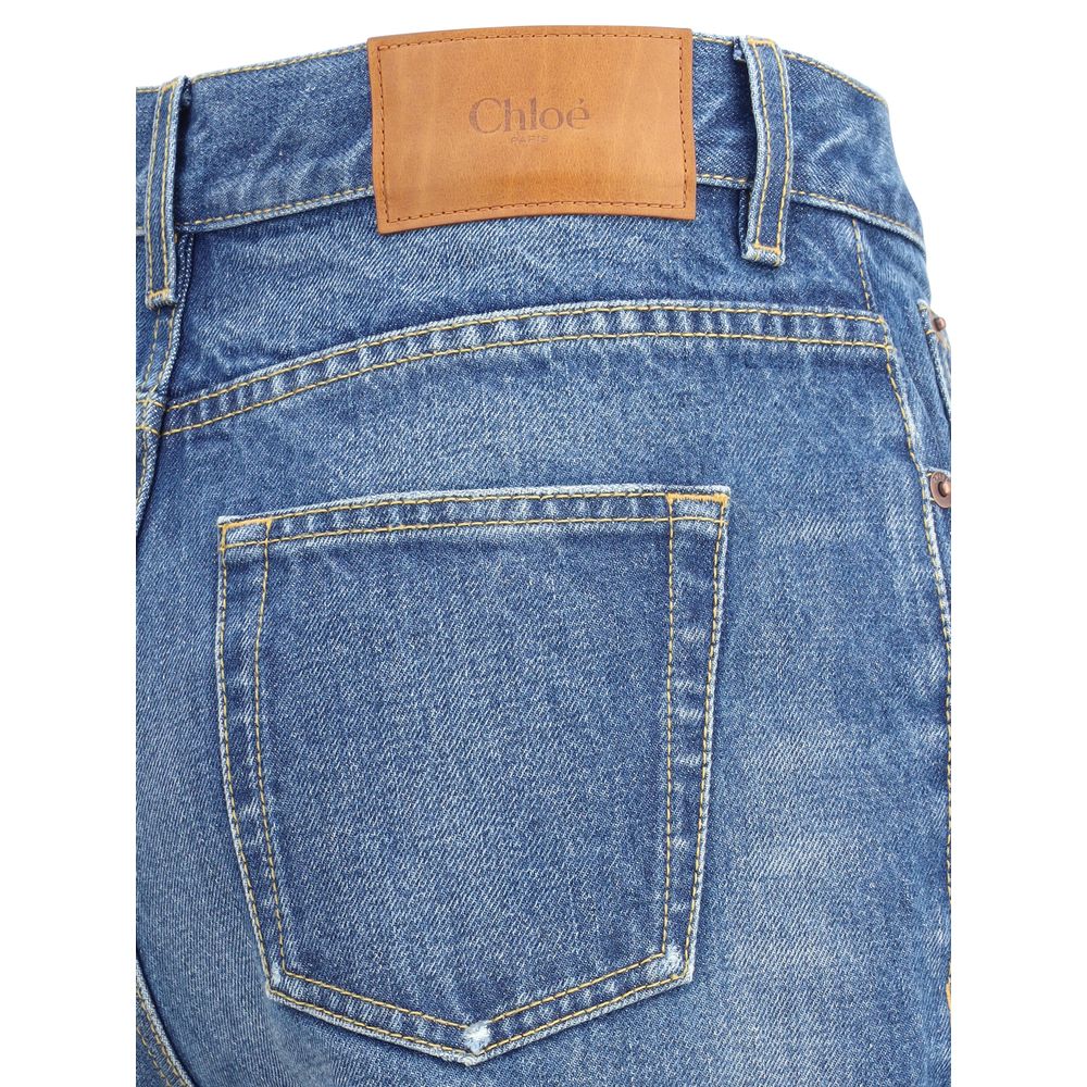 Chloé Light Wash Flared Jeans