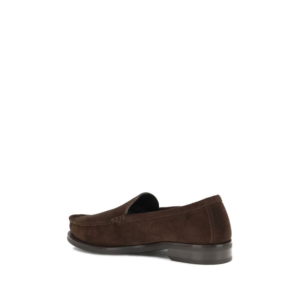 Prada Brown Suede Leather Loafers
