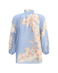 Zimmermann Cascadian Puff Sleeve Blouse