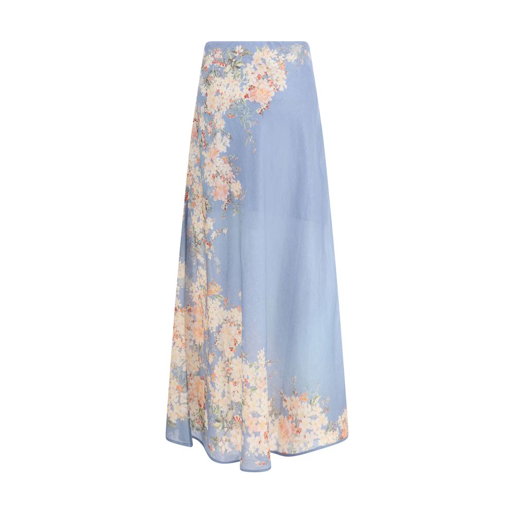 Zimmermann Cascadian A-Line Midi Skirt