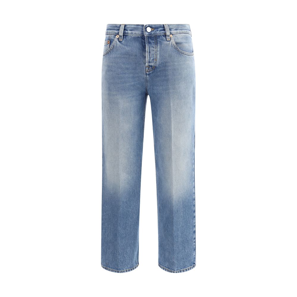 Gucci Straight Leg Light Wash Jeans
