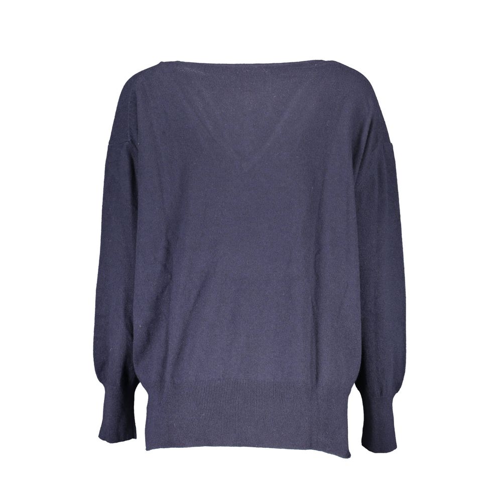 North Sails V-Neck Relaxed Fit Sweater - Blue