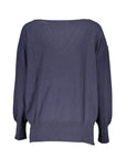 North Sails V-Neck Relaxed Fit Sweater - Blue