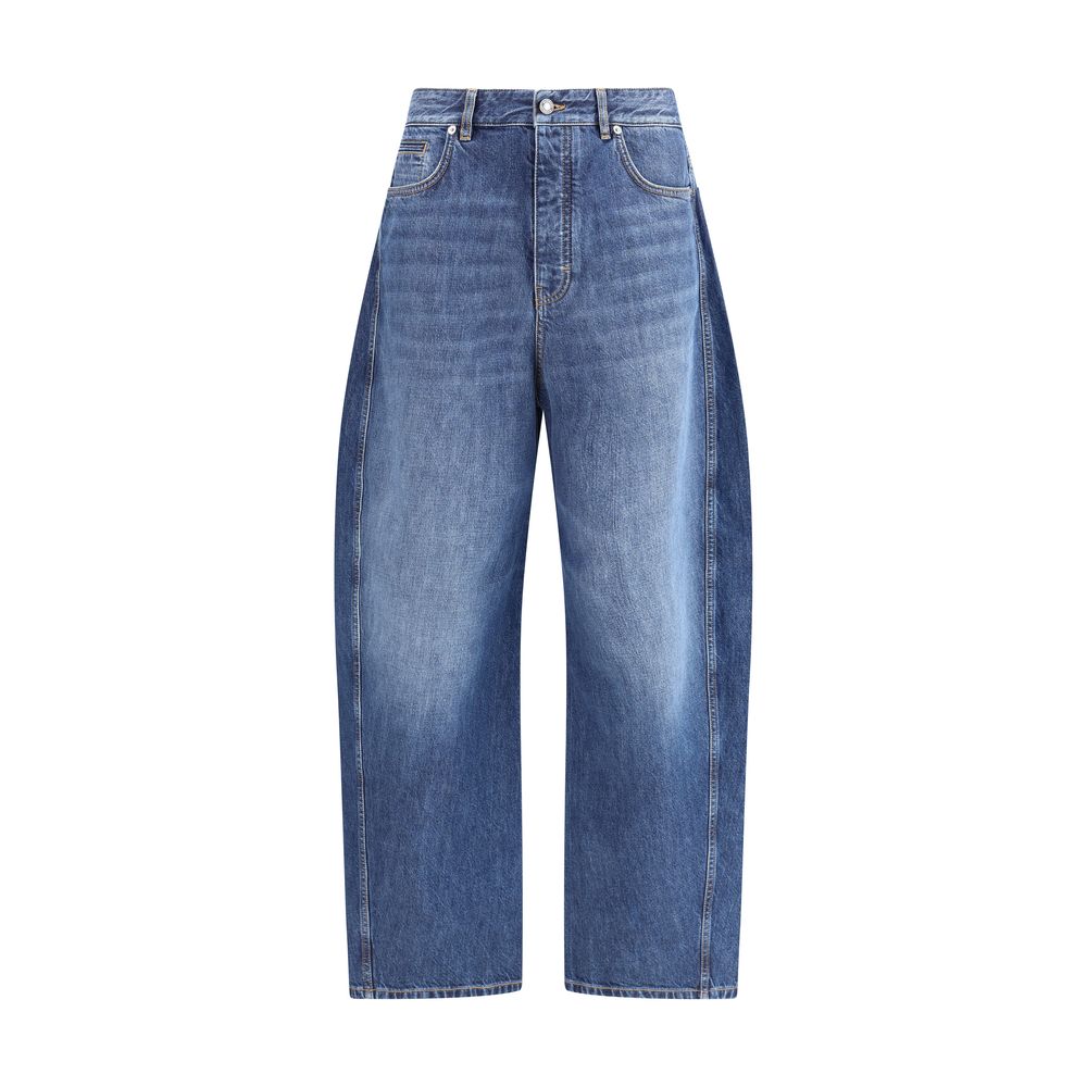Givenchy Couture Seam Medium Blue Washed Jeans