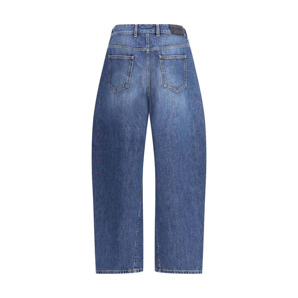 Givenchy Couture Seam Medium Blue Washed Jeans