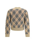 Burberry Check Zip-Up Cardigan