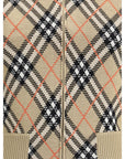 Burberry Check Zip-Up Cardigan