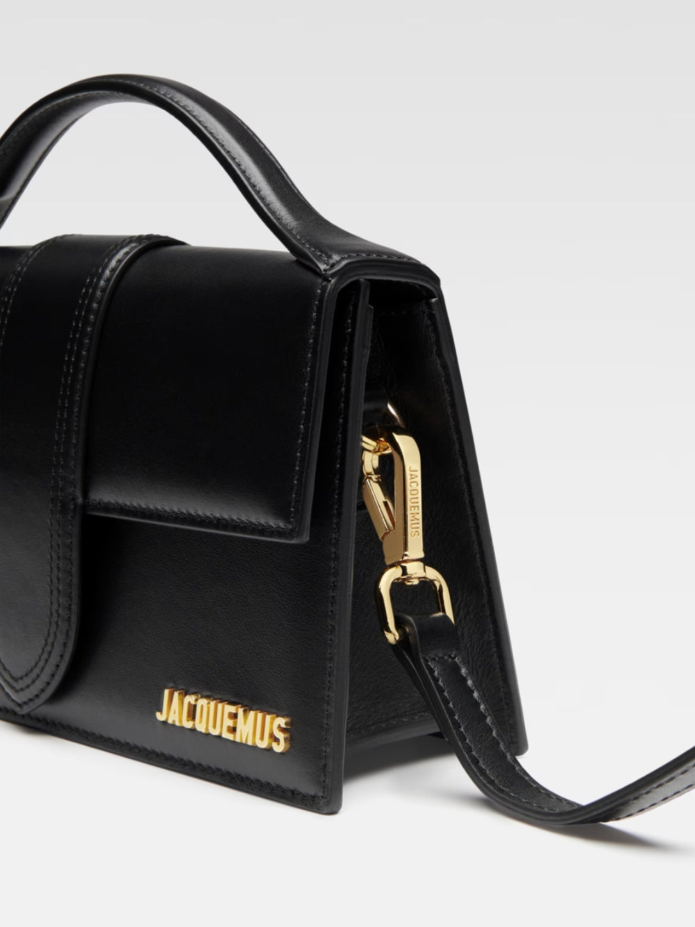 Jacquemus Le Grand Bambino Black Leather Bag
