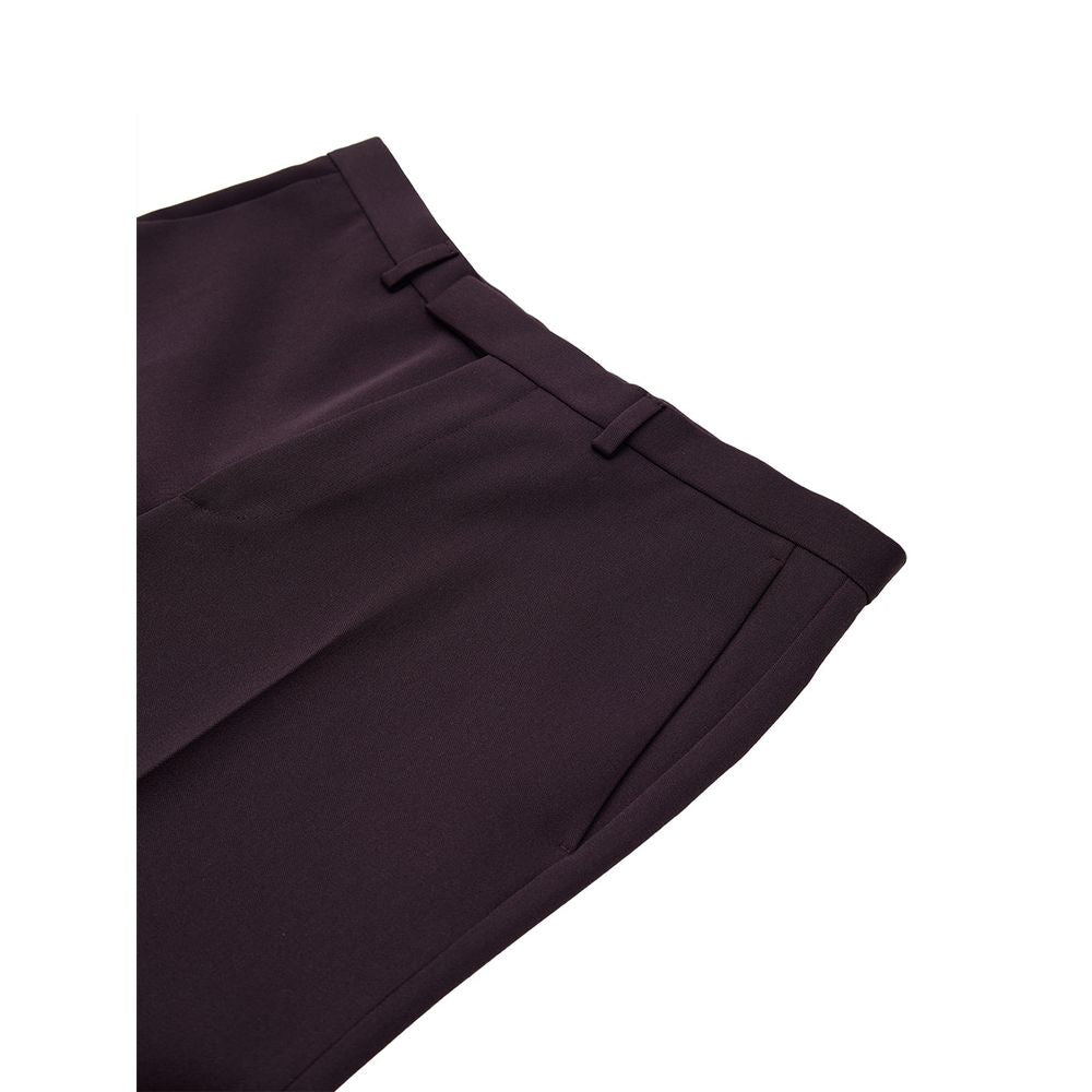Gucci Bordeaux Wool Slim Fit Pants