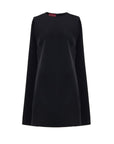 Gucci Black Cape Wool Dress