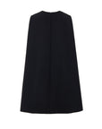 Gucci Black Cape Wool Dress