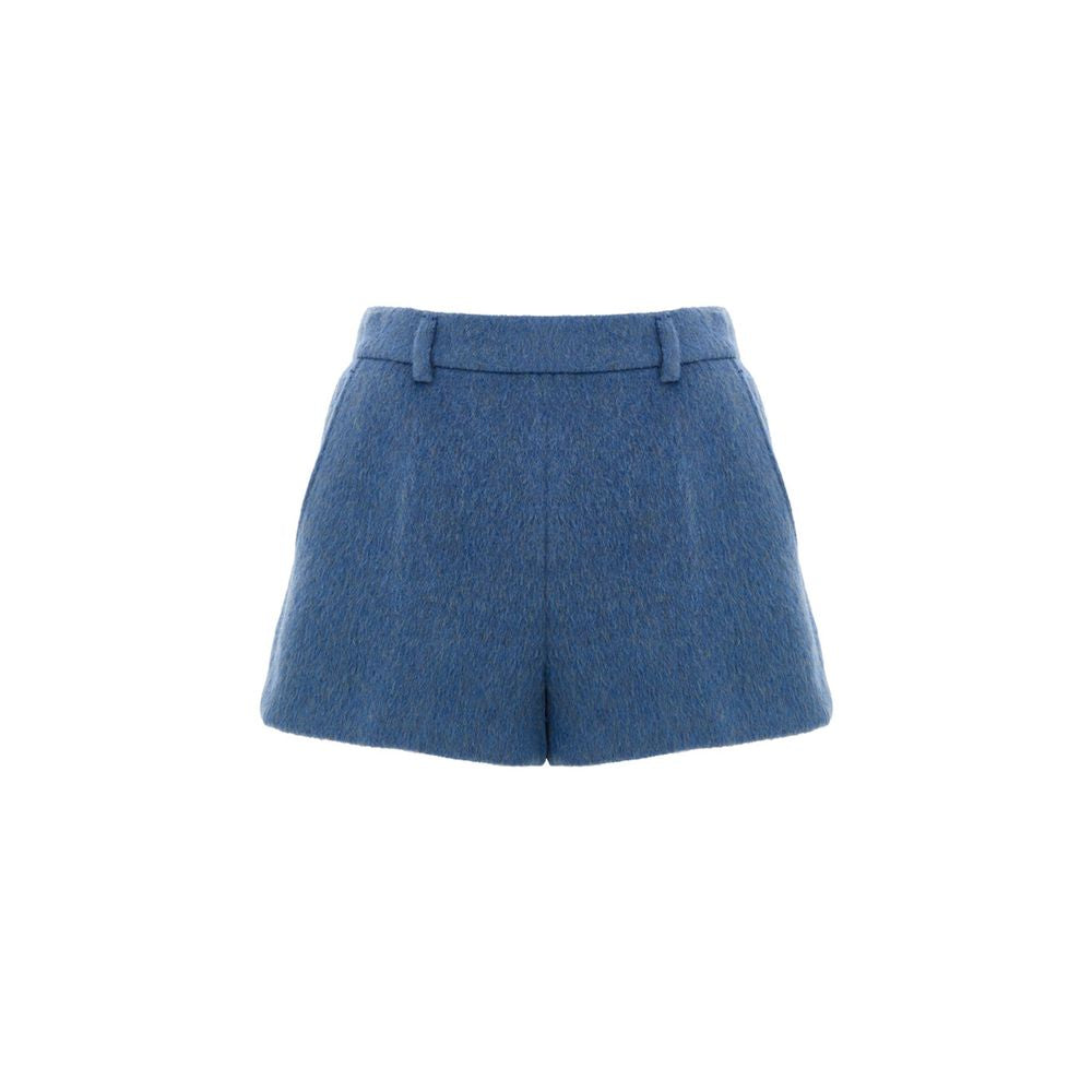 Gucci Blue Wool-Mohair Mini Shorts