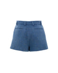 Gucci Blue Wool-Mohair Mini Shorts