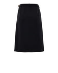 Gucci Black Wool Skirt With Belt