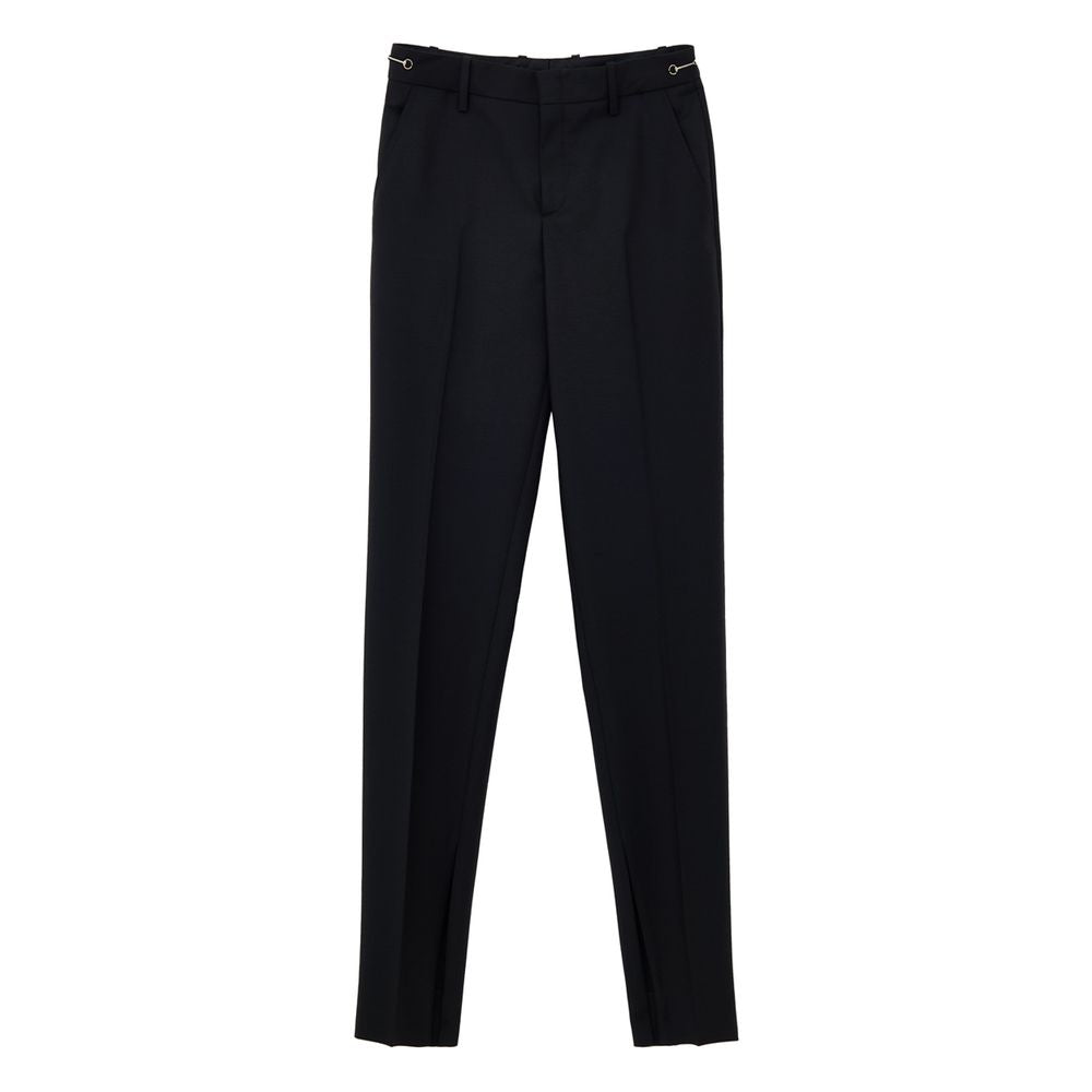Gucci Mohair-Wool Black Slim Fit Pants