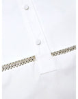 Gucci Embellished White Cotton Shirt