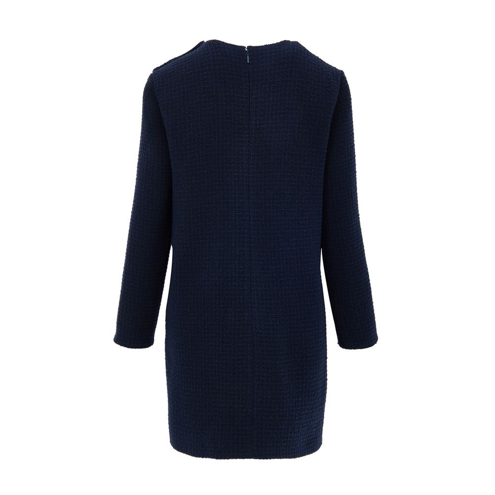 Gucci Blue Long Sleeve Midi Dress