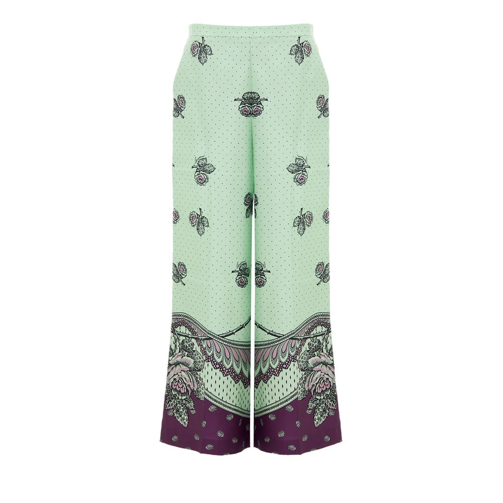 Gucci Silk Mint Wide Leg Baggy Palazzo Pants