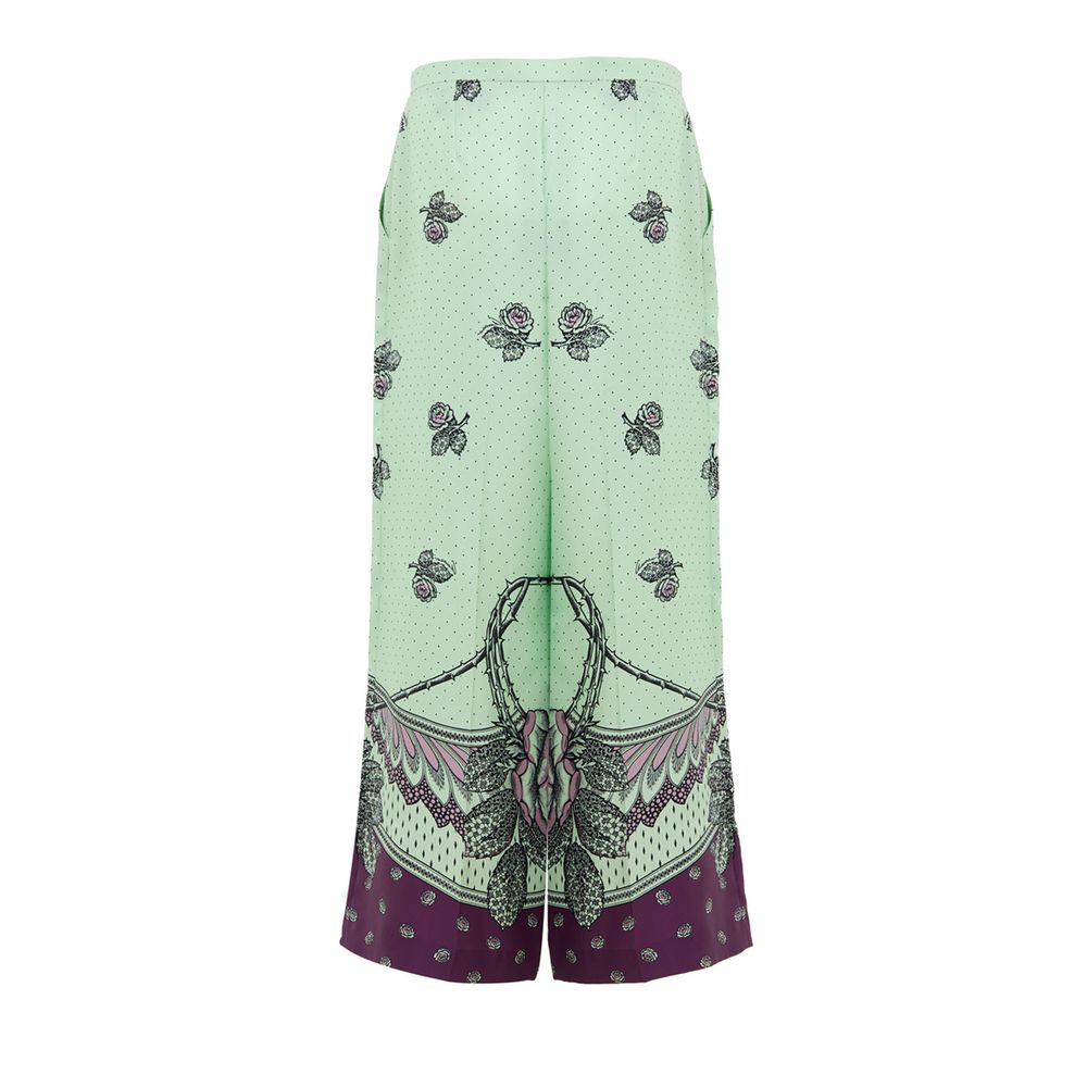Gucci Silk Mint Wide Leg Baggy Palazzo Pants