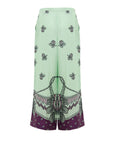 Gucci Silk Mint Wide Leg Baggy Palazzo Pants