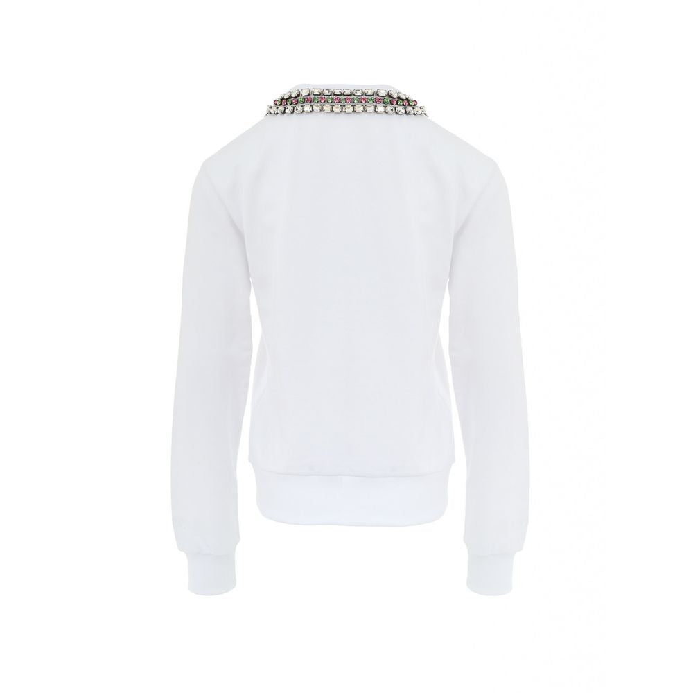 Gucci Crystal Embellished Collar Sweatshirt
