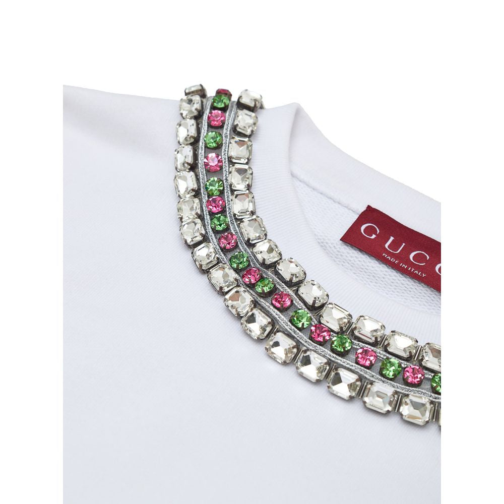 Gucci Crystal Embellished Collar Sweatshirt